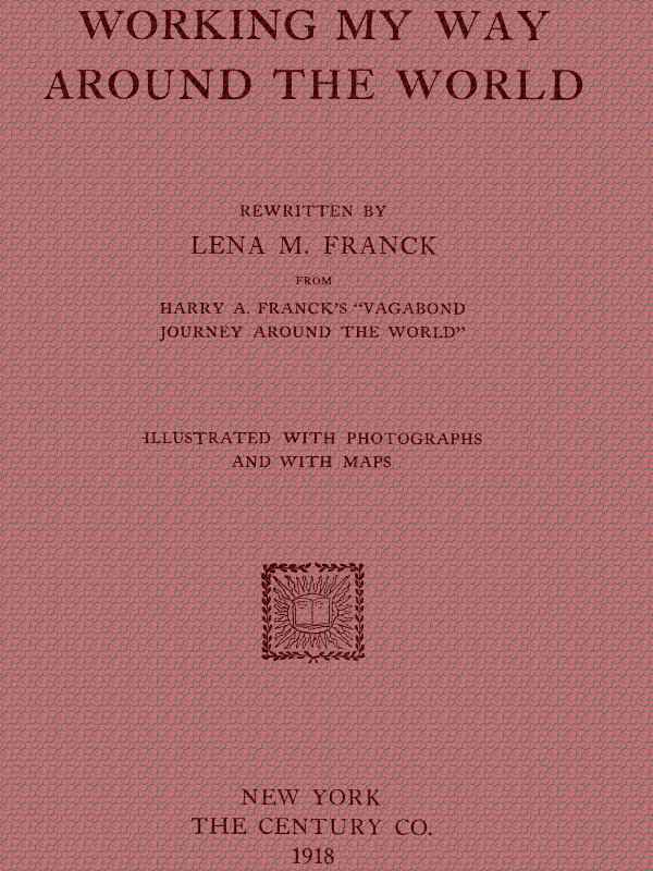 Working my Way Around the World cover