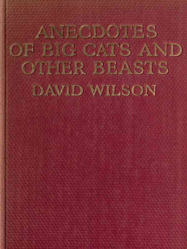 Anecdotes of Big Cats and Other Beasts cover