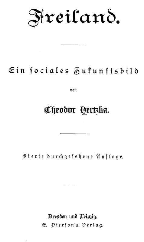 Freiland: Ein sociales Zukunftsbild cover