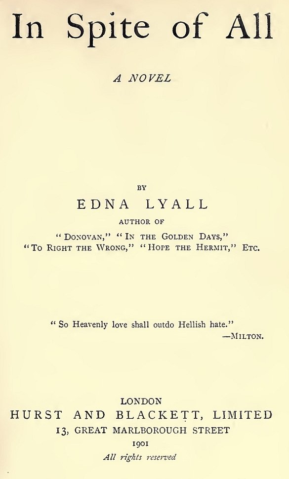 In Spite of All: A Novel cover