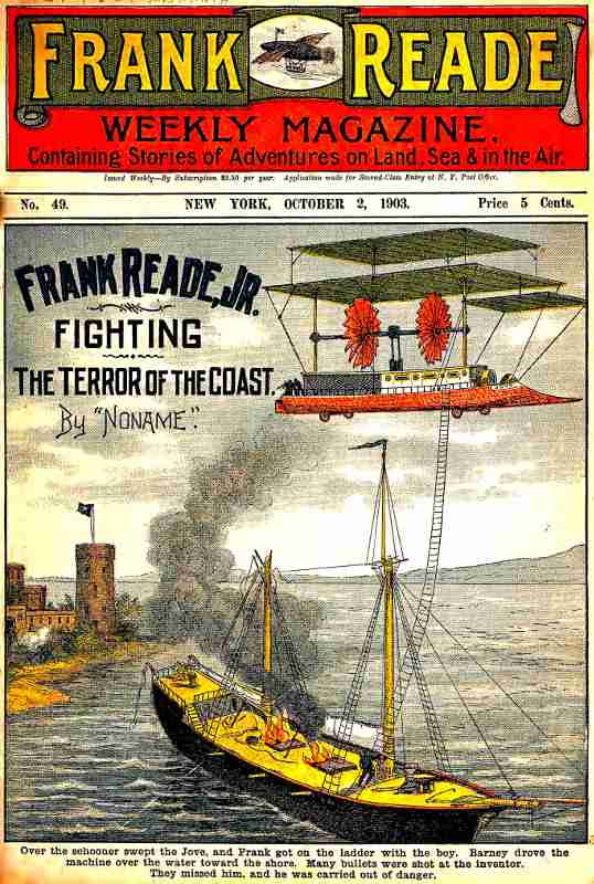 Frank Reade, Jr., Fighting the Terror of the Coast cover