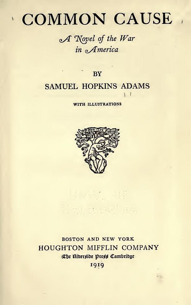 Common Cause: A Novel of the War in America cover
