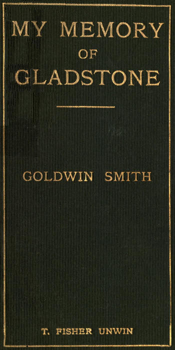 My Memory of Gladstone cover