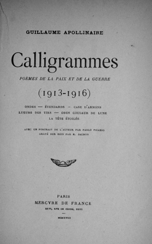 Calligrammes: Poèmes de la paix et de la guerre (1913-1916) cover