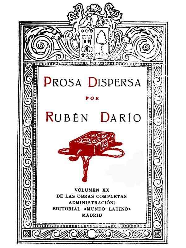 Prosa Dispersa / Obras Completas Vol. XX cover