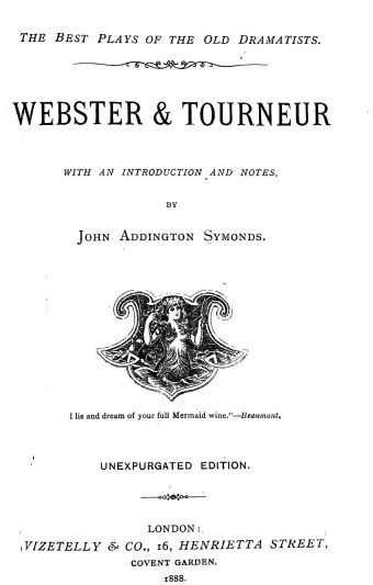 Webster & Tourneur cover