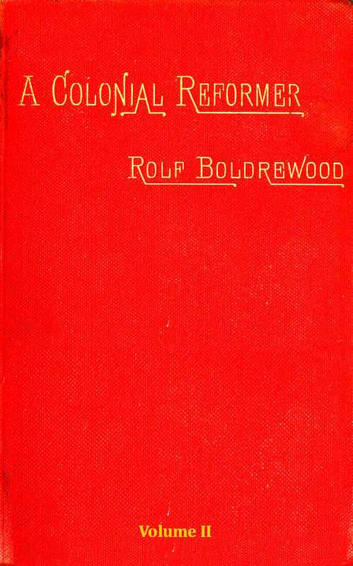 A Colonial Reformer, Vol. 2 (of 3) cover