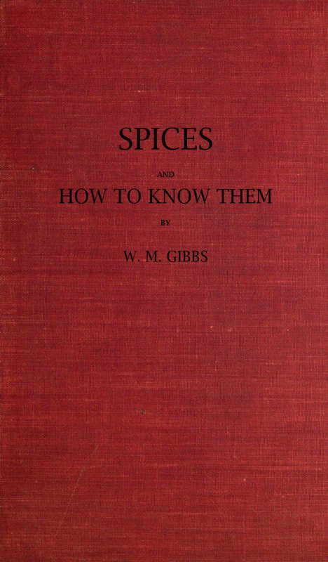 Spices and How to Know Them cover