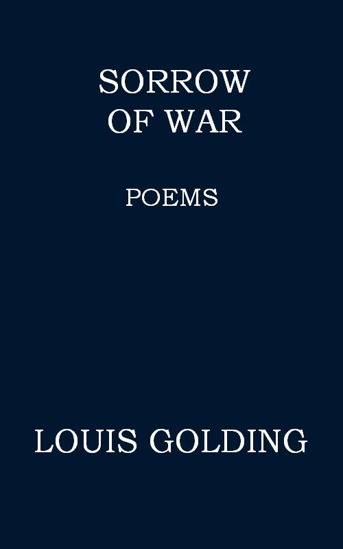Sorrow of War: Poems cover