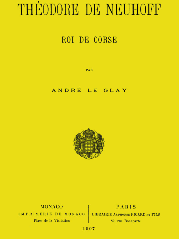 Théodore de Neuhoff, Roi de Corse cover