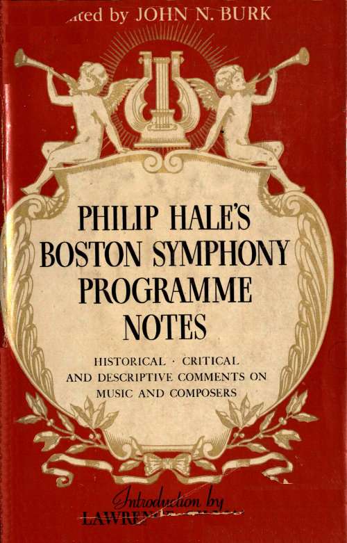 Philip Hale's Boston Symphony Programme Notes cover