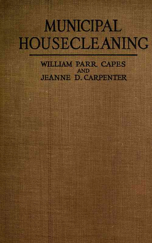 Municipal housecleaning cover
