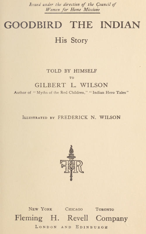Goodbird the Indian: His Story cover