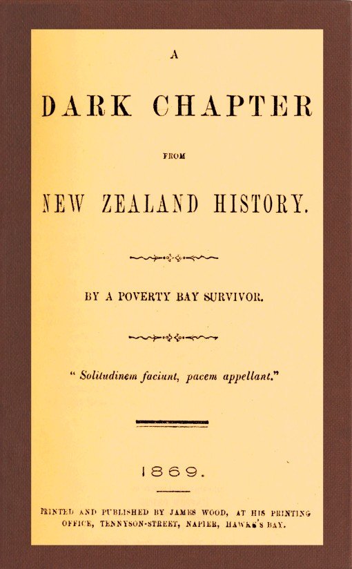 A Dark Chapter from New Zealand History cover