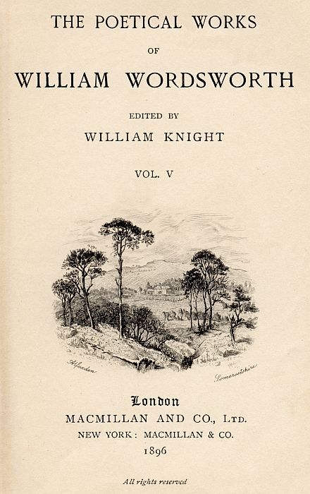 The Poetical Works of William Wordsworth — Volume 5 (of 8) cover