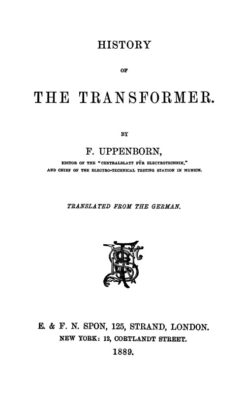 History of the Transformer cover
