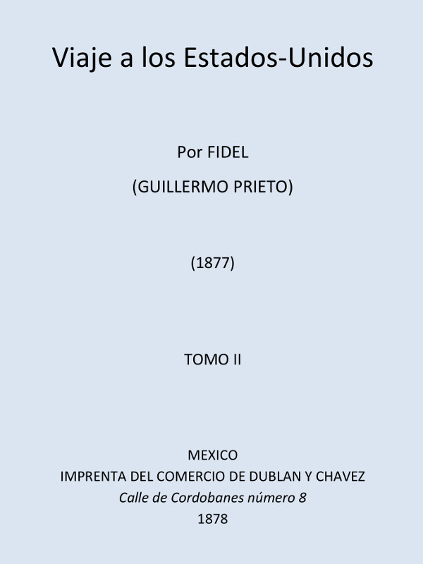 Viaje a los Estados Unidos, Tomo II cover