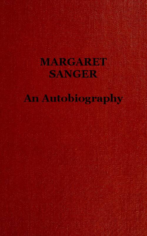 Margaret Sanger: an autobiography. cover