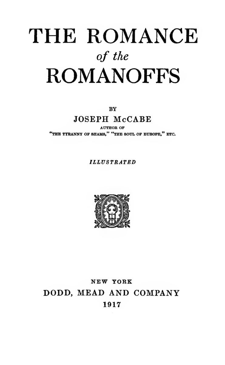The Romance of the Romanoffs cover