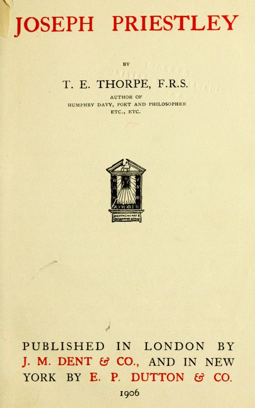 Joseph Priestley cover