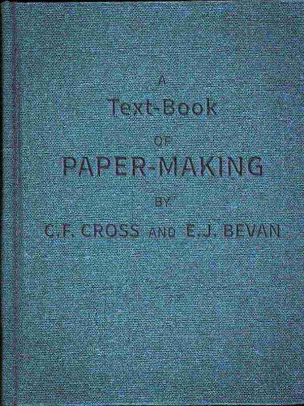 A Text-book of Paper-making cover