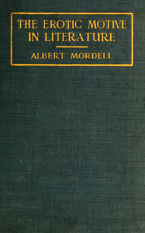 The Erotic Motive in Literature cover