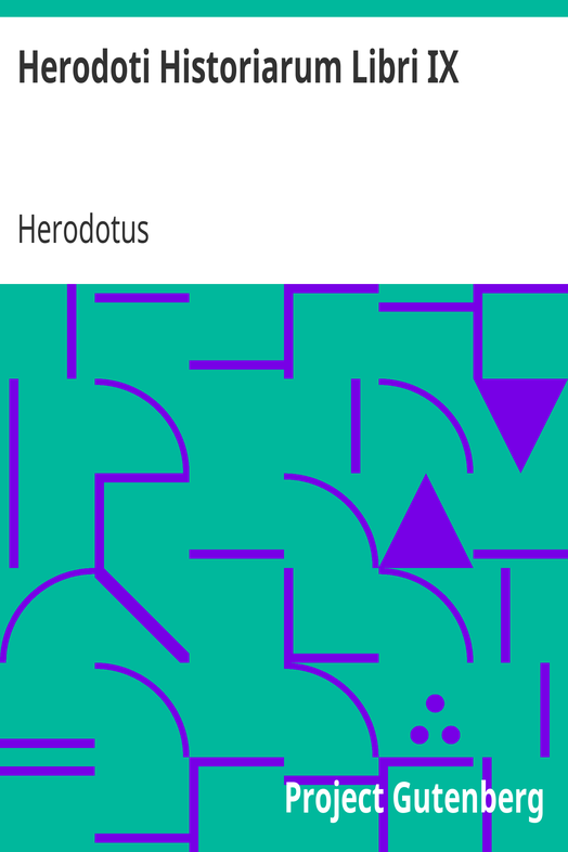 Herodoti Historiarum Libri IX cover
