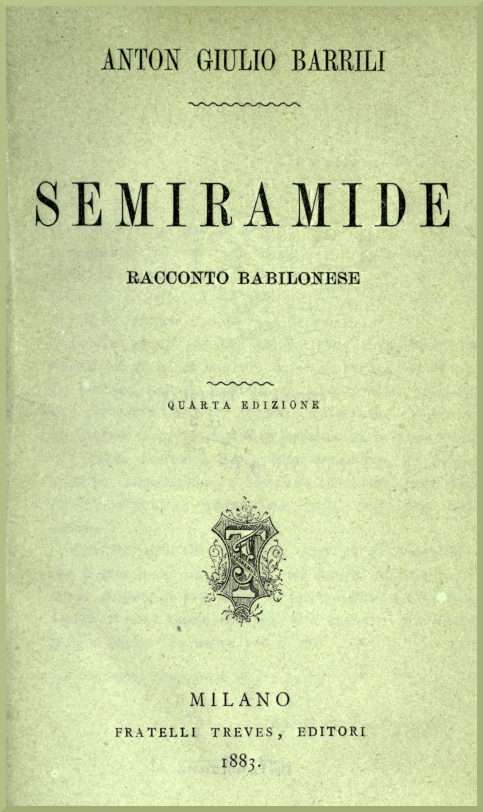 Semiramide: Racconto babilonese cover