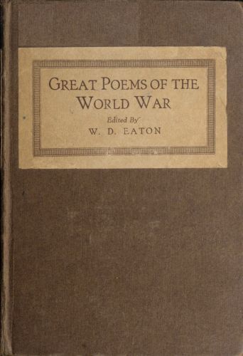 Great Poems of the World War cover