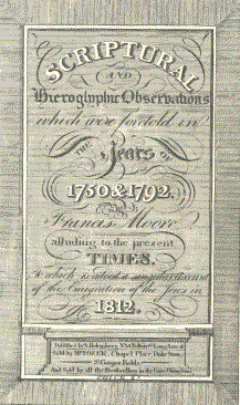 Scriptural and Hieroglyphic Observations which were foretold in the years of 1750 & 1792 / To which is added a singular account of the emigration of the Jews in 1812 cover