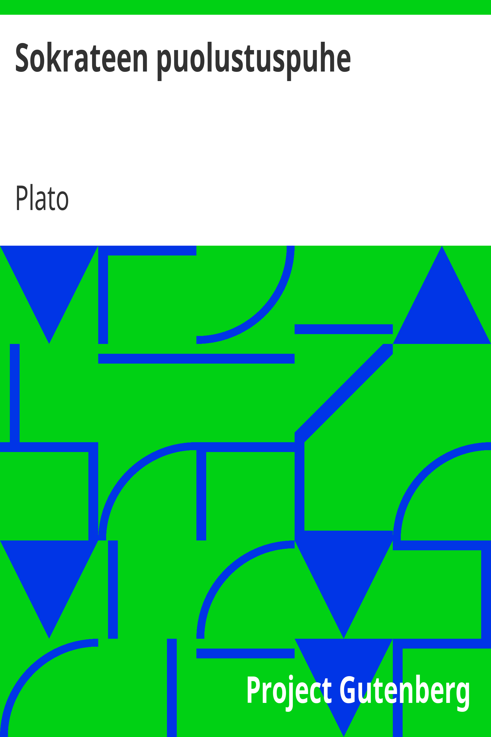 Sokrateen puolustuspuhe cover