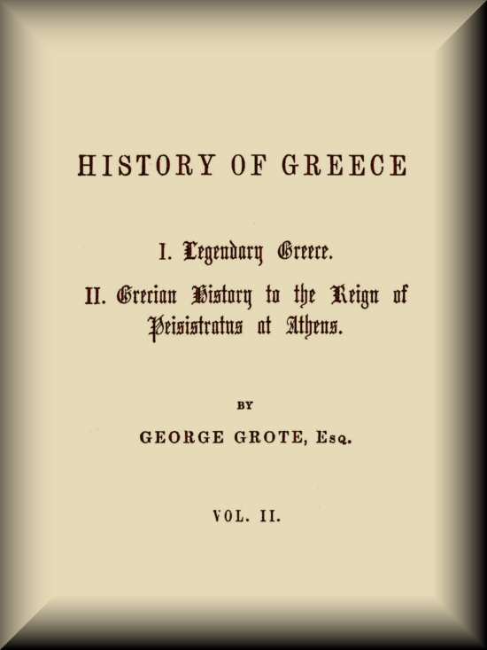 History of Greece, Volume 02 (of 12) cover