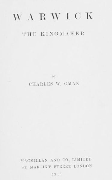 Warwick, the Kingmaker cover