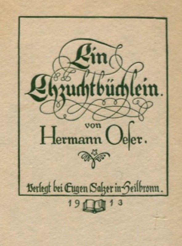 Ein Ehzuchtbüchlein cover