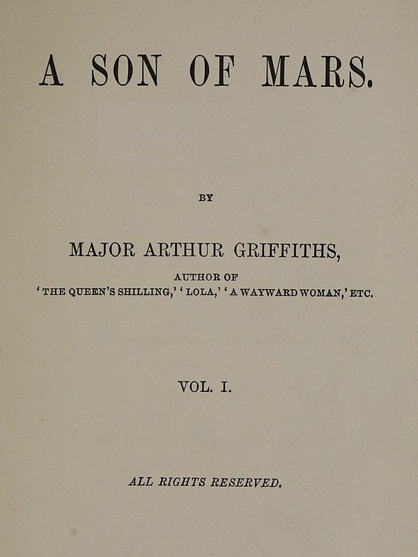 A Son of Mars, volume 1 cover