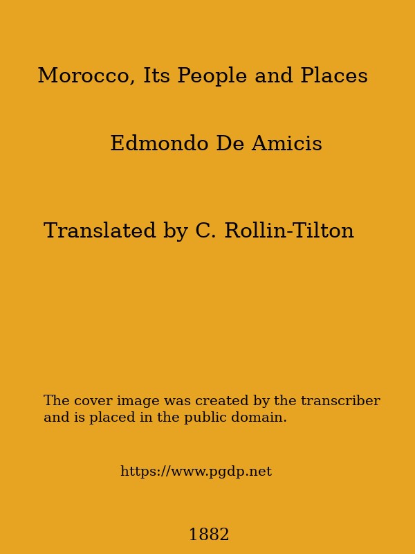 Morocco, Its People and Places cover