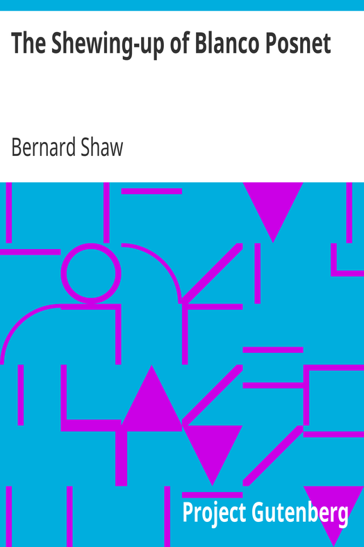 The Shewing-up of Blanco Posnet cover