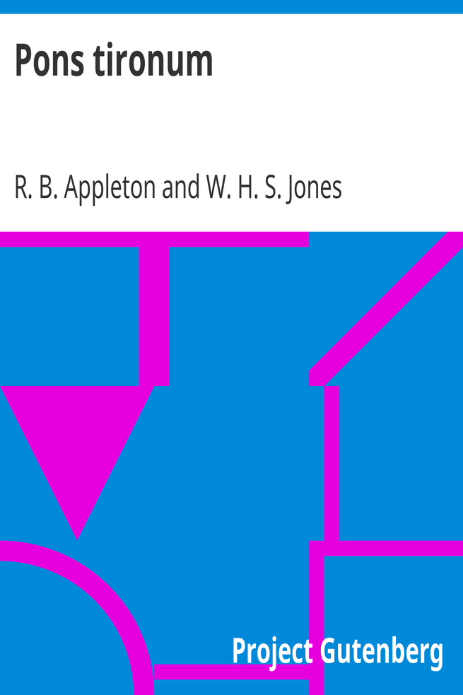 Pons tironum cover