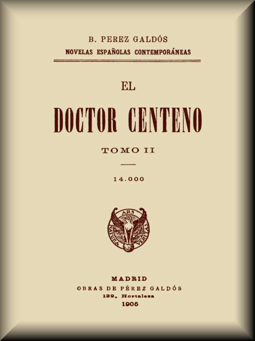 El Doctor Centeno (Tomo II) cover