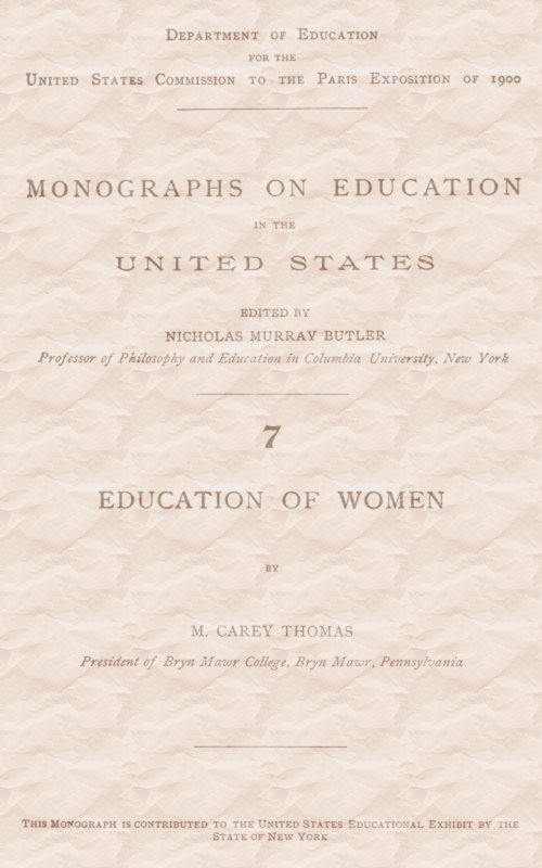 Education of Women cover