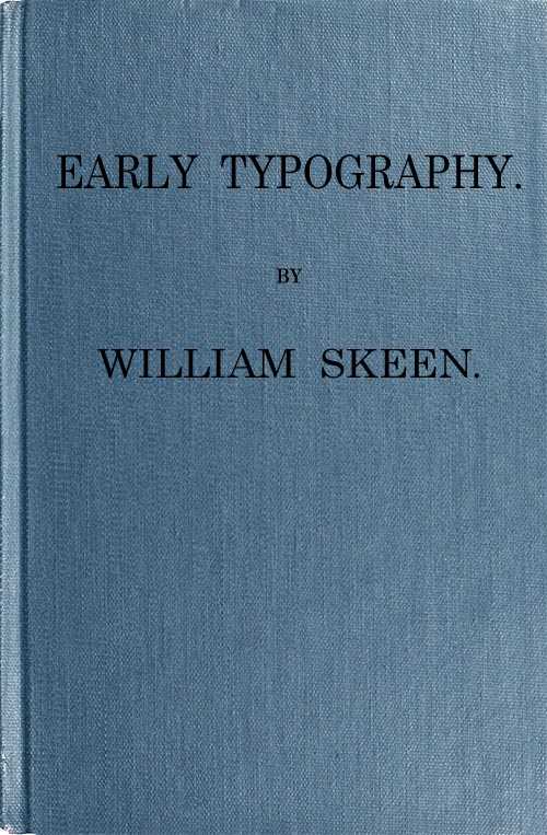 Early Typography cover