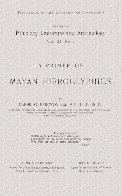 A Primer of Mayan Hieroglyphics cover