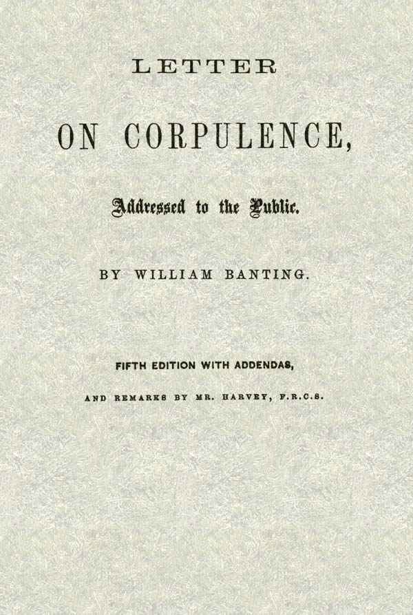 Letter on Corpulence, Addressed to the Public cover