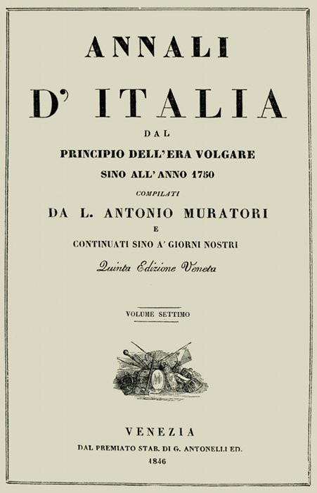 Annali d'Italia, vol. 7 / dal principio dell'era volgare sino all'anno 1750 cover
