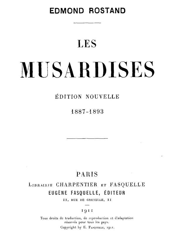 Les Musardises cover