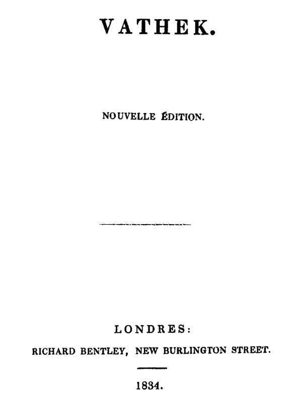 Vathek cover