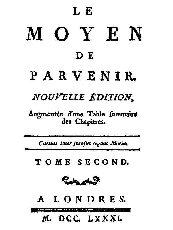 Le moyen de parvenir, tome 2/3 cover