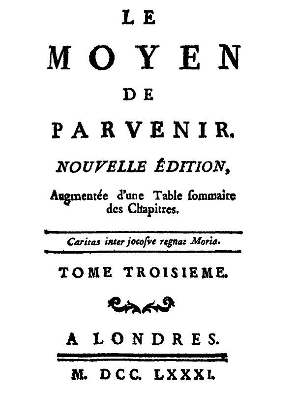 Le moyen de parvenir, tome 3/3 cover