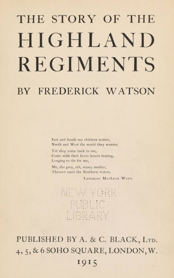 The Story of the Highland Regiments cover