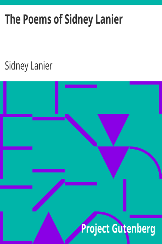 The Poems of Sidney Lanier cover